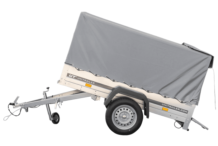 79.png KIPP Gartenanhänger 200, 200 x 106 cm Autotransportanhänger mit hoher Plane, Bügel und Stützrad, zulässiges Gesamtgewicht 500 kg – Bild 1