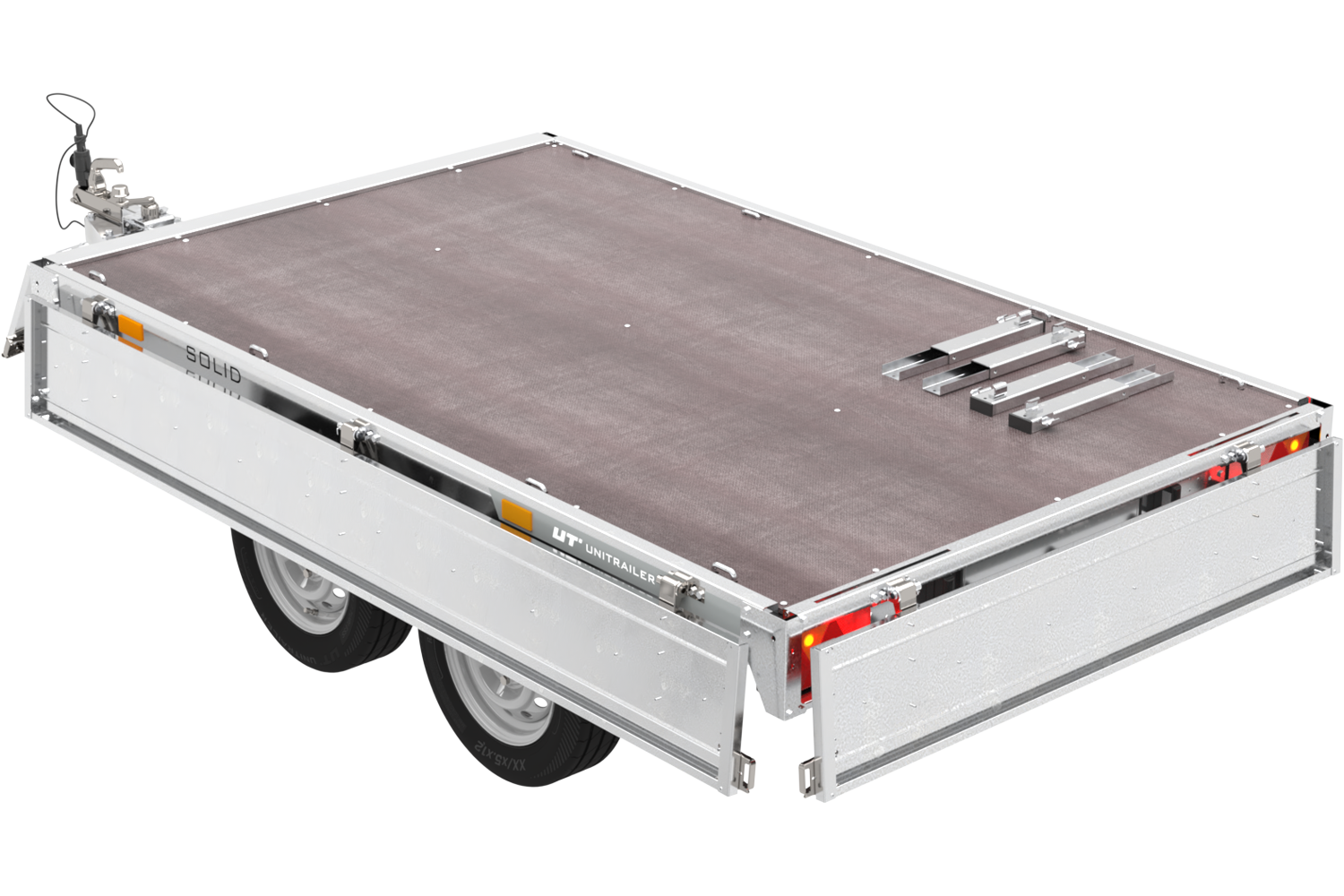 fre_pl_REMORQUE-DEUX-ESSIEUX-254X151-AVEC-ROUES-UNITRAILER-SOLID-250-2-DMC-750-KG-4022_11.png Zweiachsanhänger 254×151 mit Unitrailer Vollgummirädern 250/2 dmc 750 kg – Bild 1
