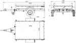750 kg Anhänger 200 x 125 mit Domdeckel und Überrollbügel Garden Trailer 201 KIPP – Bild 2
