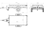 KIPP Gartenanhänger 200, 200 x 106 cm Autotransportanhänger mit hoher Plane, Bügel und Stützrad, zulässiges Gesamtgewicht 500 kg – Bild 13
